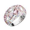 Stříbrný prsten s krystaly Swarovski 35028.3 magic rose