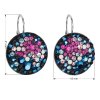 17018 2 stribrne nausnice visaci s krystaly swarovski mix barev kulate 31161 4 galaxy