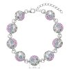 17759 4 stribrny naramek se swarovski krystaly mix barev 33048 3 sakura