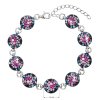 17768 2 stribrny naramek se swarovski krystaly mix barev 33048 4 galaxy