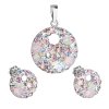 17777 sada sperku s krystaly swarovski nausnice a privesek mix ruzove kulate 39148 3