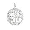 Stříbrný přívěsek strom života lemovaný zirkony bílý 14025.1