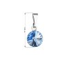 19001 1 privesek bizuterie se swarovski krystaly modry kulaty 54018 3 sapphire