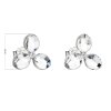 20510 2 stribrne nausnice pecka s krystaly swarovski bila kyticka 31249 1