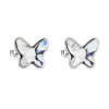 20516 stribrne nausnice pecka s krystaly swarovski bily motyl 31251 1
