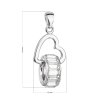 20669 2 stribrny privesek s krystaly swarovski bile srdce 34240 1