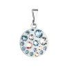 Přívěsek bižuterie se Swarovski krystaly modrý kulatý 54023.3 aqua
