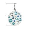 20867 1 privesek bizuterie se swarovski krystaly modry kulaty 54022 3