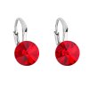 21131 stribrne nausnice visaci s krystaly swarovski cervene kulate 31229 3