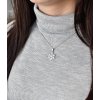 21380 1 stribrny privesek s krystaly swarovski bila vlocka 34221 1