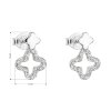21800 2 stribrne nausnice pecka se zirkonem v bile barve 11045 1