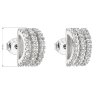23054 2 stribrne nausnice pecka se zirkonem v bile barve 11007 1