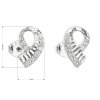 23081 2 stribrne nausnice pecka se zirkonem v bile barve 11046 1