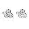 23120 2 stribrne nausnice pecka se zirkonem v bile barve 11083 1