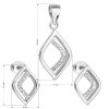 23435 1 sada sperku se zirkonem v bile barve nausnice a privesek 19014 1