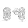 24113 2 stribrne nausnice pecka se zirkonem v bile barve 11309 1