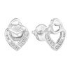 24128 stribrne nausnice pecka se zirkonem bile srdce 11314 1