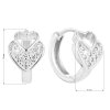 24146 1 stribrne nausnice kruhy se zirkonem v bile barve 11320 1