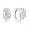 24167 2 stribrne nausnice kruhy se zirkonem v bile barve 11327 1