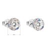 24389 1 stribrne nausnice pecka s krystaly swarovski ab efekt kulate 31136 2