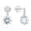 24521 2 stribrne nausnice visaci se zirkonem v bile barve 11279 1