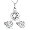 24731 1 sada sperku s krystaly swarovski nausnice retizek a privesek bile kulate 39352 1