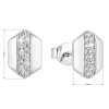 25127 2 stribrne nausnice pecka se zirkonem v bile barve 11108 1