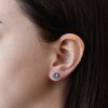25727 1 stribrne nausnice pecka se swarovski krystaly modre kulate 31113 3 aqua