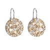 25811 stribrne nausnice visaci s krystaly swarovski zlate kulate 31176 5 gold