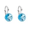 25823 stribrne nausnice visaci s krystaly swarovski modre kulate 31229 3 aqua