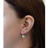 25829 1 stribrne nausnice visaci s krystaly swarovski zelene kulate 31229 3 chrysolite