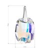 25997 3 stribrny privesek s krystaly swarovski ab efekt obdelnik 34254 2