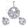 27743 1 sada sperku s krystaly swarovski nausnice a privesek fialove kulate 39148 3 violet