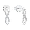 29144 stribrne nausnice pecka se zirkony v bile barve nekonecno 881004 1