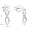 29144 1 stribrne nausnice pecka se zirkony v bile barve nekonecno 881004 1