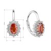 29369 2 stribrne nausnice s cervenym zirkonem oval 11408 3 hyacith