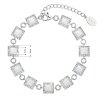 29636 2 stribrny naramek se syntetickym opalem a krystaly preciosa bily ctverec 33047 1 white