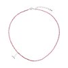 Náhrdelník s růžovými opály 42012.3 ocel