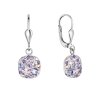 Stříbrné visací náušnice se Swarovski krystaly 31320.3 violet