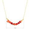 42037.3 coral kámen náhrdelník New