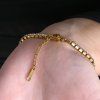 Ocelový tenisový náramek 43107.1 gold
