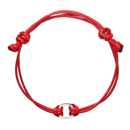 26276 kabbalah náramok proti uhranutiu stribrny štvorecek 13003 3 cerveny