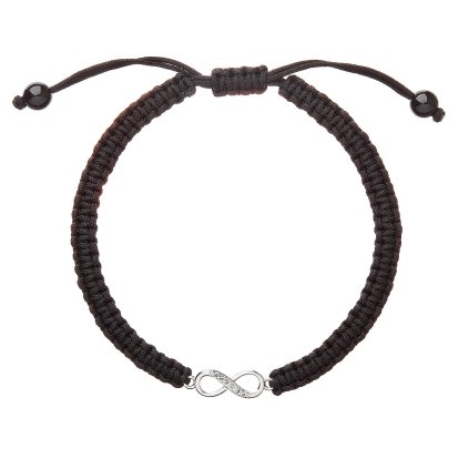 26345 kabbalah náramok proti uhranutiu stribrne nekonecno 13002 3 cierny