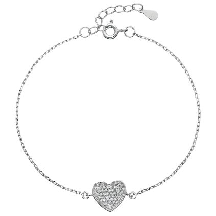 26387 stribrny naramok so zirkónmi srdca 13007 1
