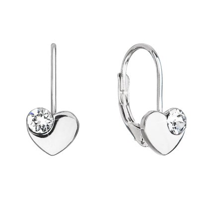 26630 stribrne visiace náusnice so swarovski kryštálmi srdicka 31299 1 biela