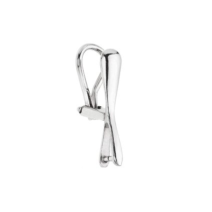 26687 strieborná klipsňa s ródiom na nausnice p0168