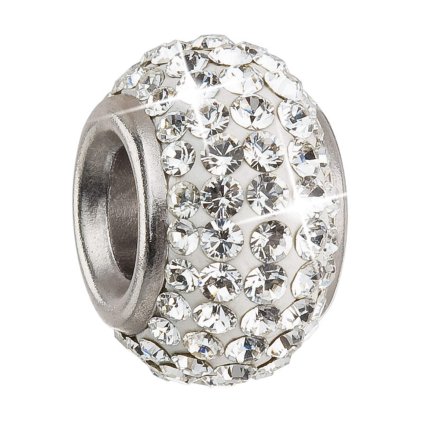 27095 strieborný prívesok s kryštálmi preciosa biely guľaty 34083 1