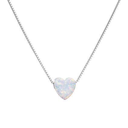 27176 stribrny nahrdelnik so syntetickým opalom biele srdce 12048 1