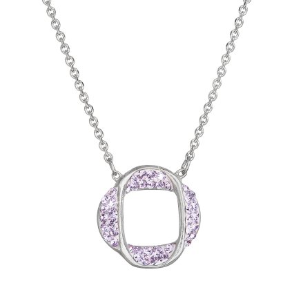 28211 stribrny nahrdelnik s kryštálmi swarovski fialovy 32016 3 violet