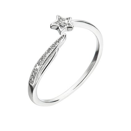 28250 stribrny prsteň so zirkónmi biela kométa 15002 1